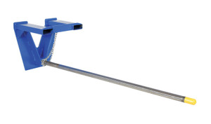 Vestil Steel Rug Ram Boom Fork Mounted Inverted - 96 In. Long 2500 lb - Blue