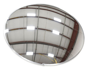 Vestil Acrylic Convex Indoor Mirror - 26 In. Diameter 30+ Ft. Viewing Distance - Silver