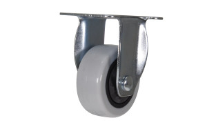 Vestil Polypropylene Rigid Caster - 3 In. Diameter x 1 In. Width 176 lb Light - Gray/Black