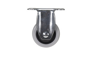 Vestil Polypropylene Rigid Caster - 3 In. Diameter x 1 In. Width 176 lb Light - Gray/Black