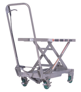 Vestil Stainless Steel Scissor Cart - 17-3/4 In. x 27-5/8 In. 300 lb - Silver