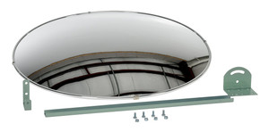 Vestil Acrylic Convex Indoor Mirror - 30 In. Diameter 30+ Ft. Viewing Distance - Silver