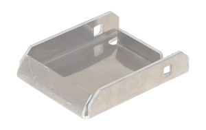 Vestil Aluminum Caster Pad - 4 In. x 4-1/2 In. Top Plate - Silver