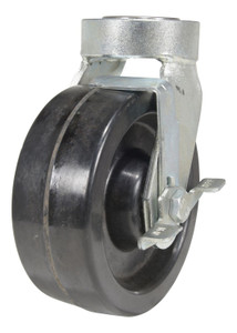 Vestil Phenolic Swivel With Brake Caster - 8 In. Diameter x 3 In. Width 2500 lb - Black/Silver