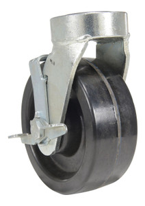 Vestil Phenolic Swivel With Brake Caster - 8 In. Diameter x 3 In. Width 2500 lb - Black/Silver