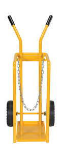 Vestil Steel Welding Cylinder Hand Truck - 23-7/8 In. x 17-3/4 In. x 40-11/16 In. 150 lb - Yellow