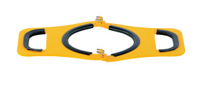 Vestil Steel Manual Cylinder Lifter - 7 In. Maximum Cylinder Diameter 200 lb - Yellow