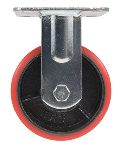 Vestil Polyurethane Rigid Caster - 5 In. Diameter x 2 In. Width 990 lb - Orange