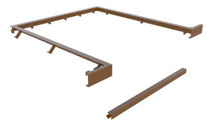 Vestil Factory Installed Steel Curb Angle Set Usable Dimensions - 86-1/2 In. x 74 In. x 28 In. For RU-800-SCB-F