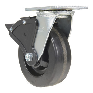 Vestil Phenolic Swivel With Total Brake Caster - 6 In. Diameter x 2 In. Width 1200 lb - Black