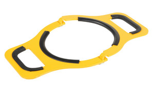 Vestil Steel Manual Cylinder Lifter - 9 In. Maximum Cylinder Diameter 200 lb - Yellow