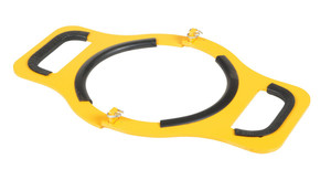 Vestil Steel Manual Cylinder Lifter - 9 In. Maximum Cylinder Diameter 200 lb - Yellow
