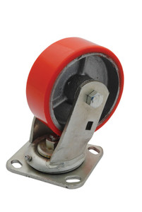 Vestil Polyurethane Swivel Caster - 5 In. Diameter x 2 In. Width 551 lb - Red
