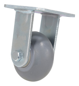 Vestil Thermoplastic Rubber Rigid Caster - 4 In. Diameter x 2 In. Width 485 lb Light - Gray
