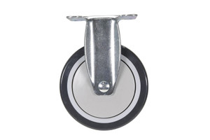 Vestil Polyurethane Rigid Caster - 5 In. Diameter x 1 In. Width 330 lb Dark Gray/Light - Gray