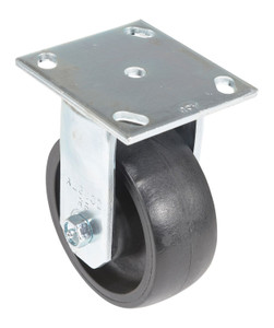 Vestil Light Duty Glass Filled Nylon Rigid Caster - 5 In. Diameter x 2 In. Width 1200 lb - Black
