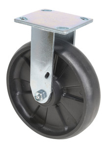 Vestil Glass Filled Nylon Rigid Caster - 8 In. Diameter x 2 In. Width 1250 lb - Black