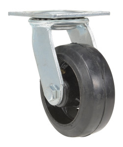 Vestil Rubber Swivel Caster - 5 In. Diameter x 2 In. Width 495 lb Dark - Black