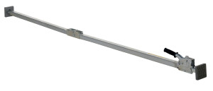 Vestil Steel Two Piece Folding Cargo Bar - 88 In. to 116 In. - Gray