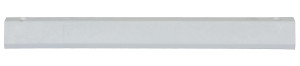 Vestil Recycled Plastic Car Stop - 48 In. x 6 In. x 4 In. - White