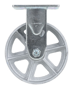 Vestil Semi Steel Rigid Caster - 6 In. x 2 In. 1,200 lb - Gray