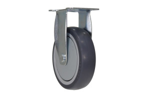 Vestil Thermoplastic Rubber Rigid Caster - 5 In. Diameter x 1 In. Width 308 lb Dark Gray/Light - Gray