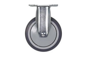 Vestil Thermoplastic Rubber Rigid Caster - 5 In. Diameter x 1 In. Width 308 lb Dark Gray/Light - Gray