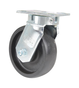Vestil Heavy Duty Glass Filled Nylon Swivel Caster - 6 In. Diameter x 2 In. Width 2000 lb - Black