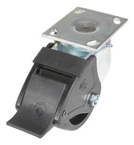 Vestil Light Duty Glass Filled Nylon Swivel With Total Brake Caster - 5 In. Diameter x 2 In. Width 1200 lb - Black