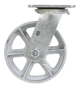 Vestil Semi Steel Swivel Caster - 6 In. x 2 In. 1,200 lb - Gray
