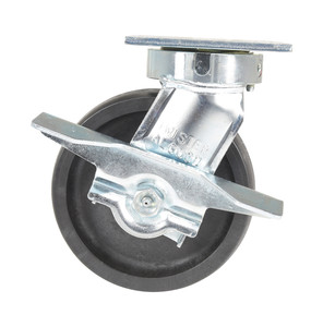 Vestil Heavy Duty Glass Filled Nylon Swivel With Brake Caster - 6 In. Diameter x 2 In. Width 2000 lb - Black