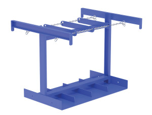 Vestil Steel Cylinder Caddy - 8 Maximum Cylinders 800 lb - Blue