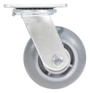 Vestil Thermoplastic Swivel Rigid Caster - 5 In. Diameter x 2 In. Width 551 lb Light - Gray