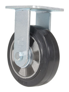 Vestil Rubber Rigid Caster - 6 In. Diameter x 2 In. Width 771 lb - Black/Gray
