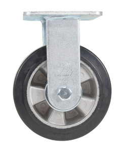 Vestil Rubber Rigid Caster - 6 In. Diameter x 2 In. Width 771 lb - Black/Gray