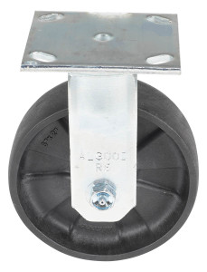 Vestil Light Duty Glass Filled Nylon Rigid Caster - 6 In. Diameter x 2 In. Width 1200 lb - Black