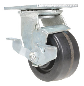 Vestil Phenolic Swivel With Brake Caster - 4 In. Diameter x 2 In. Width 800 lb - Black