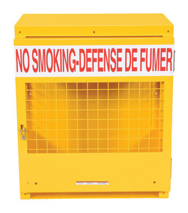 Vestil Steel Canadian LP Cylinder Storage Cabinet - 20 In. x 30 In. x 35-1/4 In. 2 Cylinder