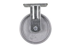 Vestil Cast Iron/Steel Rigid Caster - 6 In. Diameter x 2 In. Width 1543 lb - Silver
