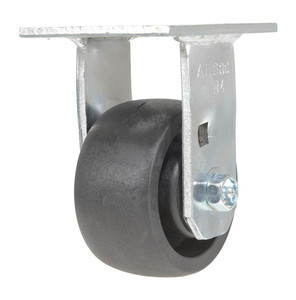 Vestil RollX Glass Filled Nylon Rigid Caster - 4 In. Diameter x 2 In. Width 1250 lb - Black