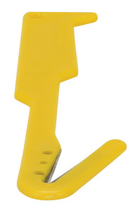 Vestil Plastic Cutter For Thick Material - 8 In. x 1/4 In. x 1-7/8 In. - Yellow