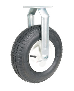 Vestil Pneumatic Rigid Caster - 12 In. Diameter x 3-1/2 In. Width 300 lb - Black/White