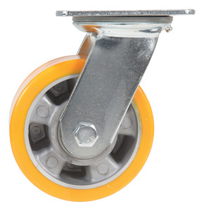 Vestil Polyurethane Swivel Caster - 5 In. Diameter x 2 In. Width 990 lb - Orange/Gray