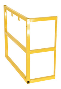 Vestil Steel Cylinder Barricade Extension Rack - 37-1/2 In. x 15-1/2 In. x 32 In. 3 Cylinder - Yellow