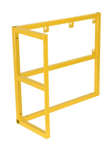 Vestil Steel Cylinder Barricade Extension Rack - 37-1/2 In. x 15-1/2 In. x 32 In. 3 Cylinder - Yellow