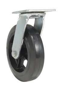 Vestil Rubber Swivel Caster - 8 In. Diameter x 2 In. Width 660 lb - Black