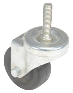 Vestil Hard Rubber Stem Swivel Caster - 3 In. Diameter x 1-1/4 In. Width 125 lb - Black