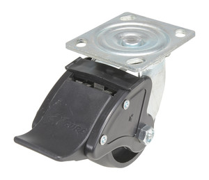 Vestil Glass Filled Nylon Swivel With Total Brake Caster - 4 In. Diameter x 2 In. Width 800 lb - Black