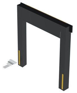 Vestil Nylon Vinyl Dock Seal - 12 In. 8 Ft. x 9 Ft. - Black