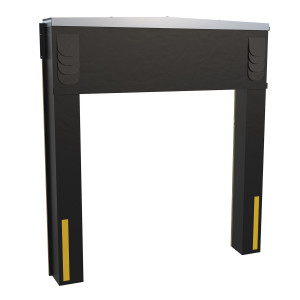 Vestil Vinyl-Coated Nylon Dock Seal/Shelter Combination - 19 In. 8 Ft. x 10 Ft. - Black